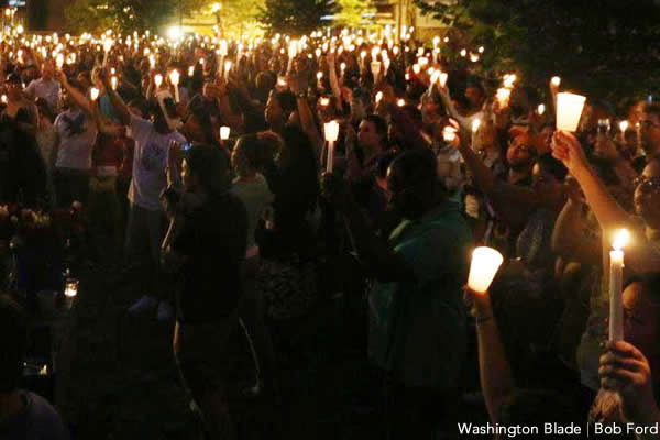 Baltimore vigil, gay news, Washington Blade