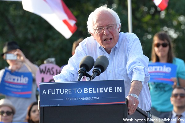 Bernie Sanders, gay news, Washington Blade