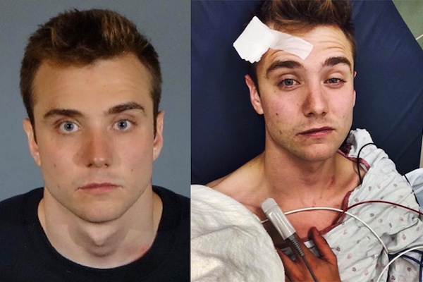 (Left photo via Los Angeles Sheriff's Department. Right photo via Instagram)