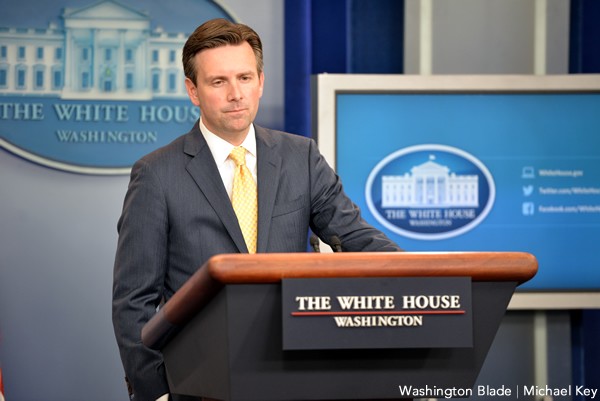 Josh Earnest, gay news, Washington Blade