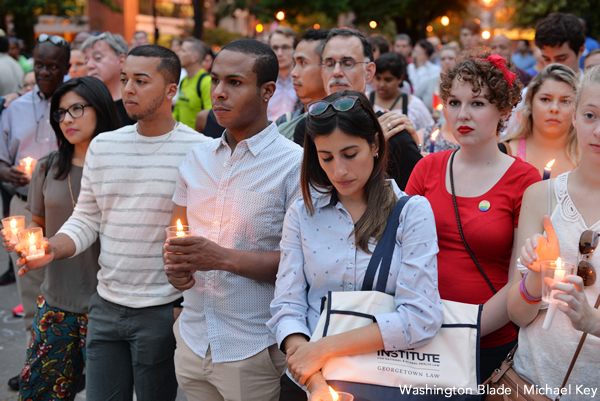 candlelight vigil, gay news, Washington Blade, intersectionality