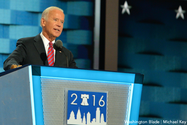 Vice President Joe Biden speaks at the Democratic National Convention in Philadelphia on Wednesday.
