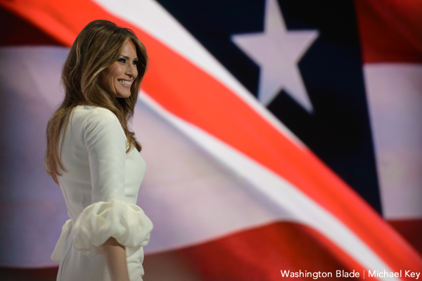 Melania Trump (Washington Blade photo by Michael Key)