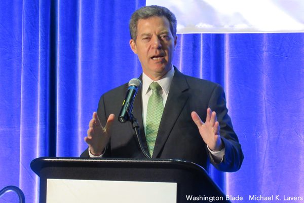 Sam Brownback, Family Research Council, Susan B. Anthony List, gay news, Washington Blade