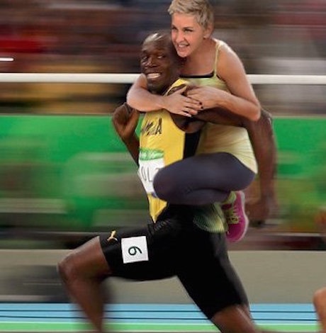 Ellen DeGeneres, Usain Bolt, gay news, Washington Blade