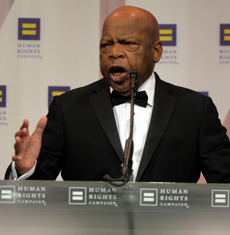 John Lewis, Human Rights Campaign National Dinner, gay news, Washington Blade