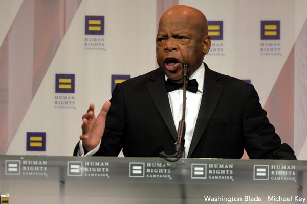 John Lewis, Human Rights Campaign National Dinner, gay news, Washington Blade