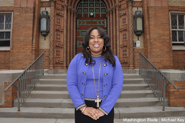 Bishop Allyson Abrams of the Empowerment Liberation Cathedral (Washington Blade photo by Michael Key)