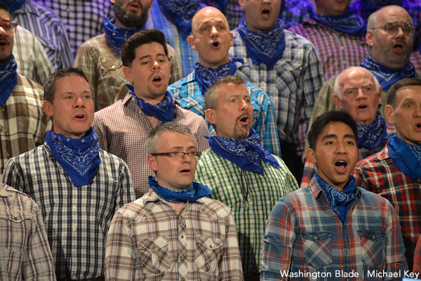 The Gay Men's Chorus of Washington (Washington Blade photo by Michael Key)