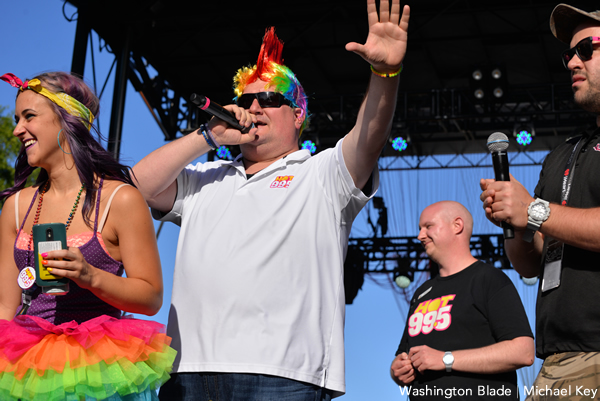 HOT 99.5 at the Capital Pride Festival (Washington Blade photo by Michael Key)