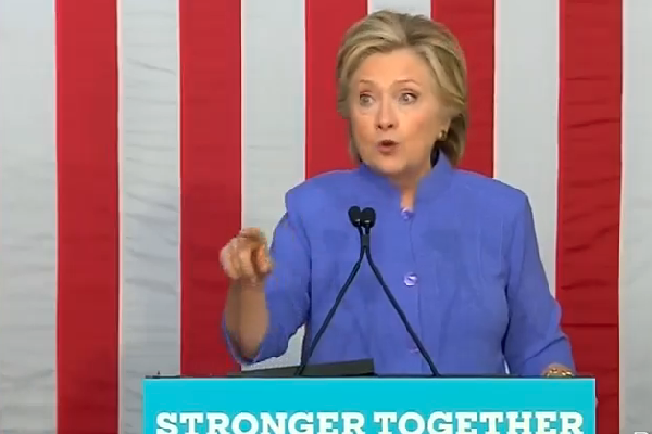 Hillary Clinton addresses a gay bar in Wilton Manors, Fla. (Screenshot courtesy CSPAN)