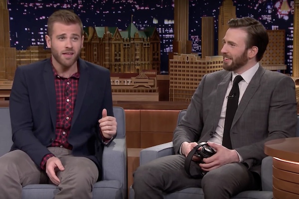 (Scott Evans and Chris Evans. Screenshot via YouTube.)