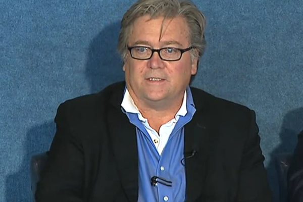 President-elect Donald Trump has selected Steve Bannon as chief strategist. (Screenshot via YouTube).