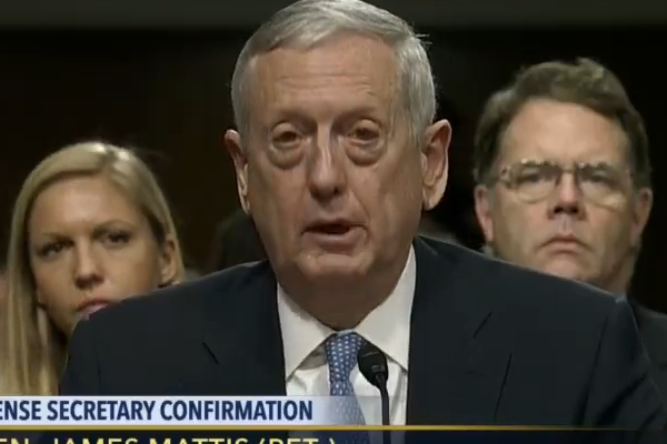 Gen. James Mattis (Screenshot via CSPAN)