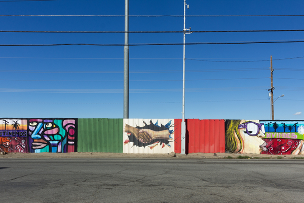 An old border crossing between the U.S. and Mexico in Mexicali, Mexico. (Photo courtesy of Karolyna Pollorena)