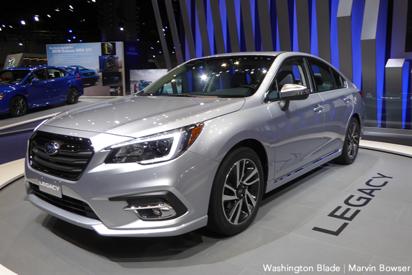 The Subaru Legacy (Washington Blade photo by Marvin Bowser)