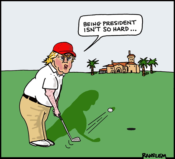 Trump golfing, gay news, Washington Blade
