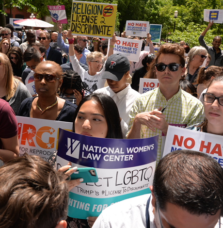 anti-Trump protest, gay news, Washington Blade