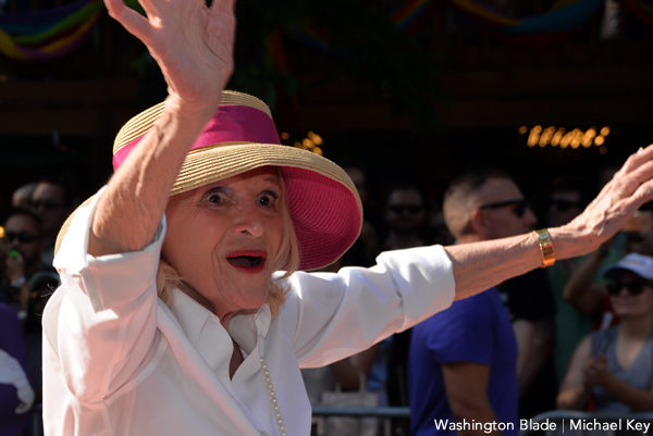 Edie Windsor, Capital Pride parade, gay news, Washington Blade