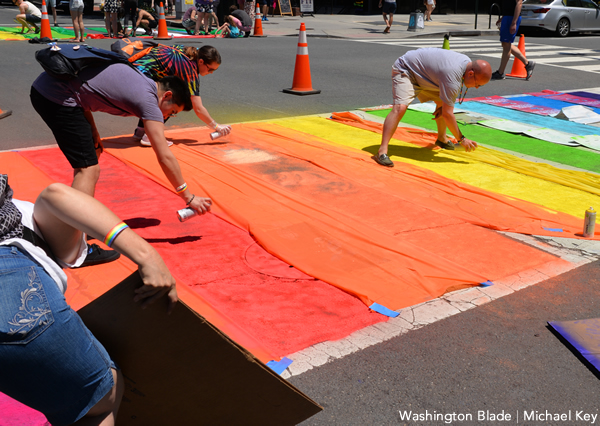 rainbow crosswalk, gay news, Washington Blade