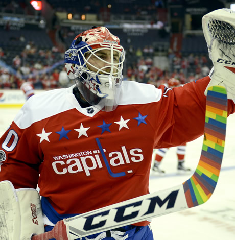 WATCH: Capitals goalie Braden Holtby comes way out of his net to stop  breakaway