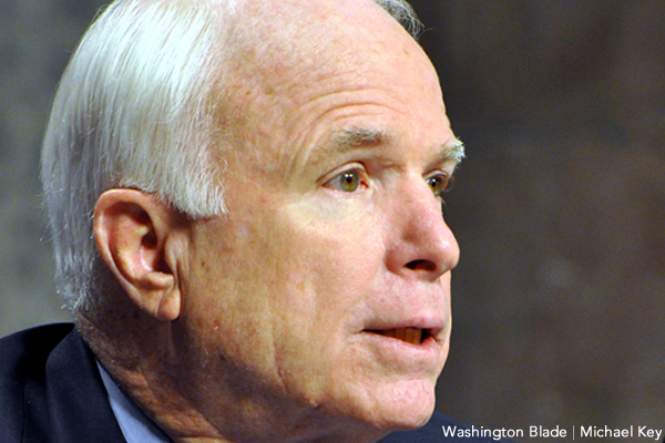 John McCain, gay news, Washington Blade