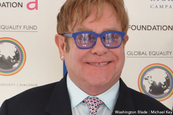Elton John, gay news, Washington Blade