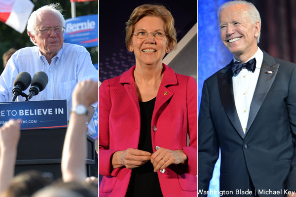 Democratic candidates for President, gay news, Washington Blade
