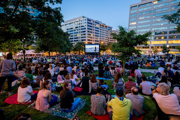 Golden Cinema at Farragut Square, gay news, Washington Blade, summer outdoor movies dc 2019