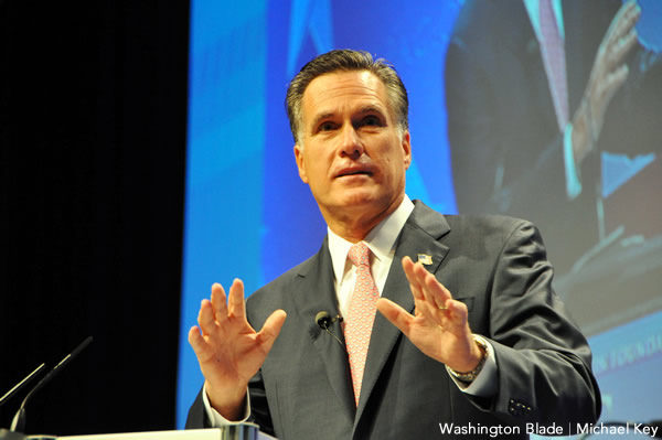 Mitt Romney, Republican Party, gay news, Washington Blade