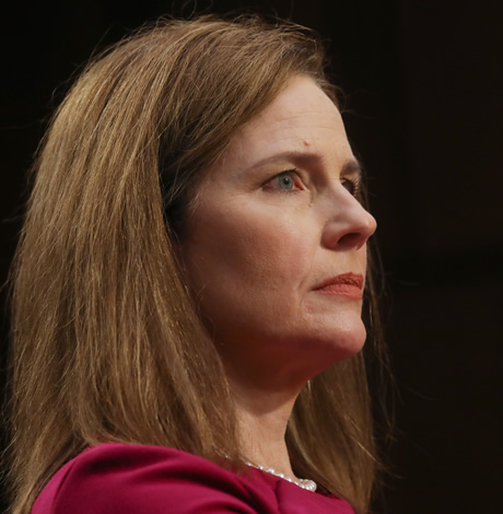 Barrett dodges on same-sex marriage, downplays ties to anti-LGBTQ law firm Barrett dodges on same-sex marriage, downplays ties to anti-LGBTQ law firm pic image