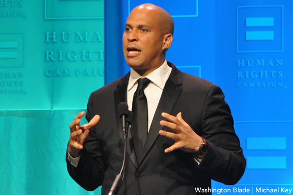 Cory Booker, gay news, Washington Blade