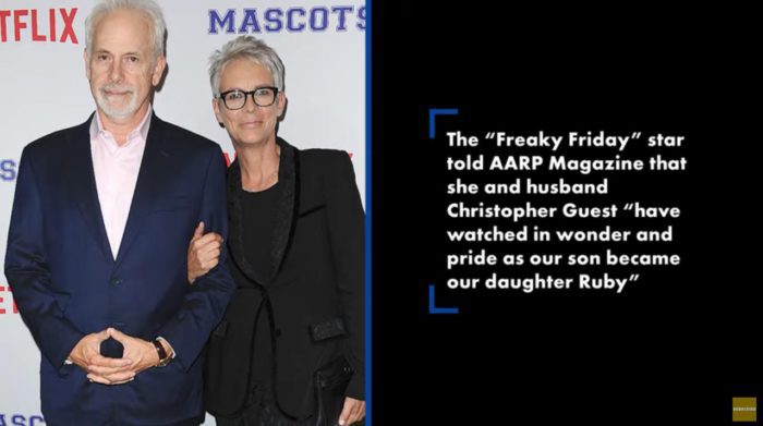 LGBTQ+ ally Jamie Lee Curtis reveals her 25-year-old child is Trans