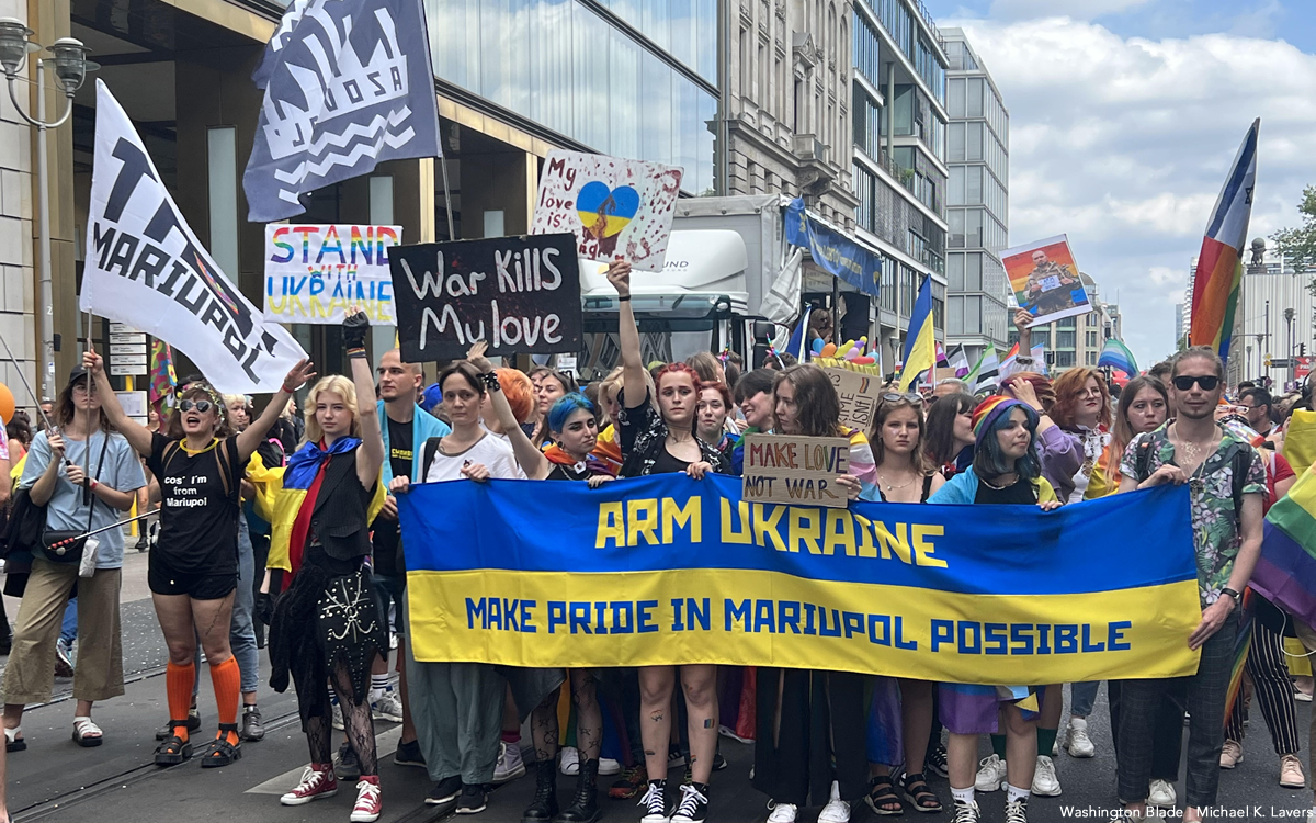 Ukrainian activists participate in Berlin Pride march picture