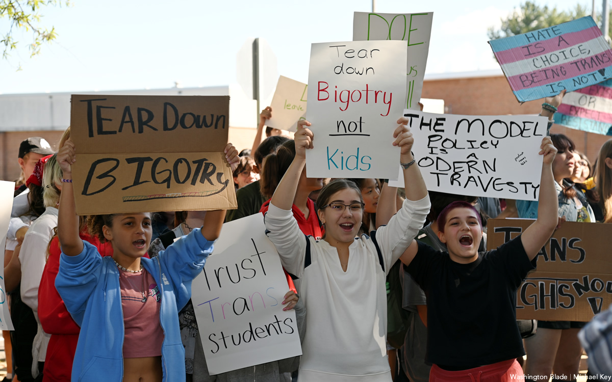 Demonstrators express support for LGBT club at Brandon High School