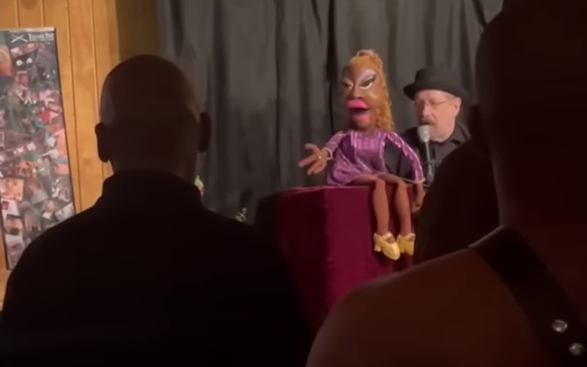 Racist puppet act shows white gay men commodifying Black bodies