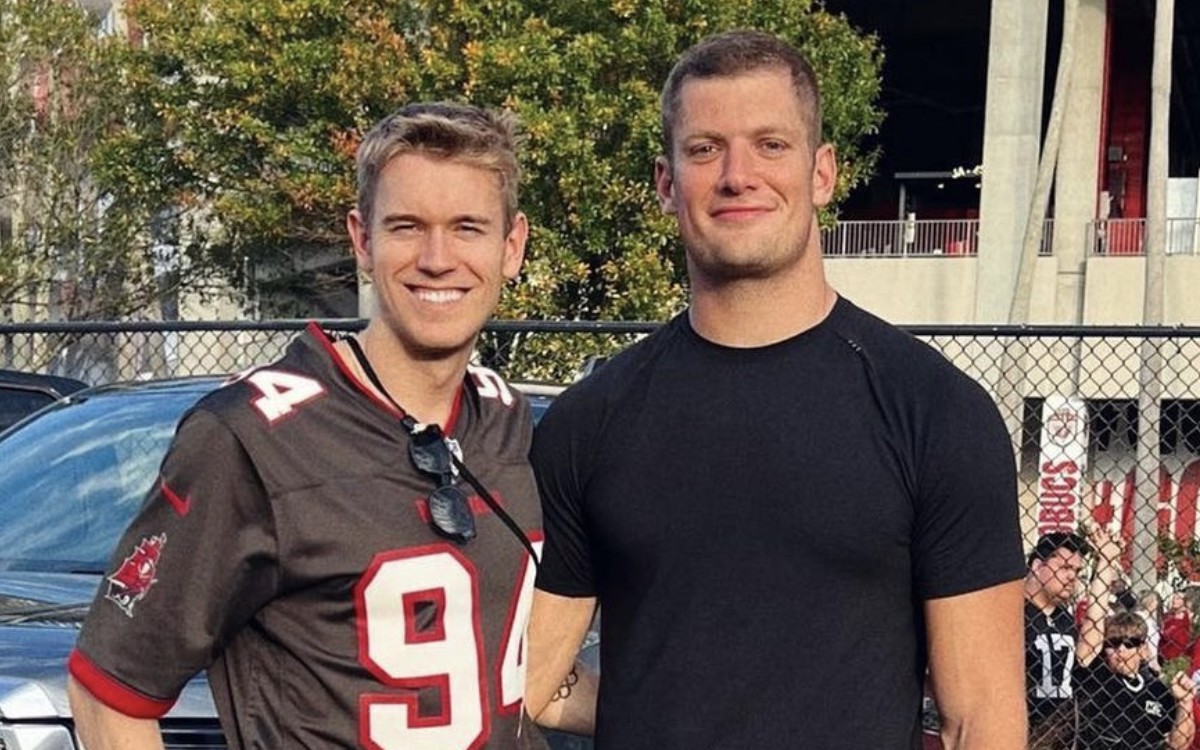 Out NFL star Carl Nassib is dating former Olympian Soren Dahl