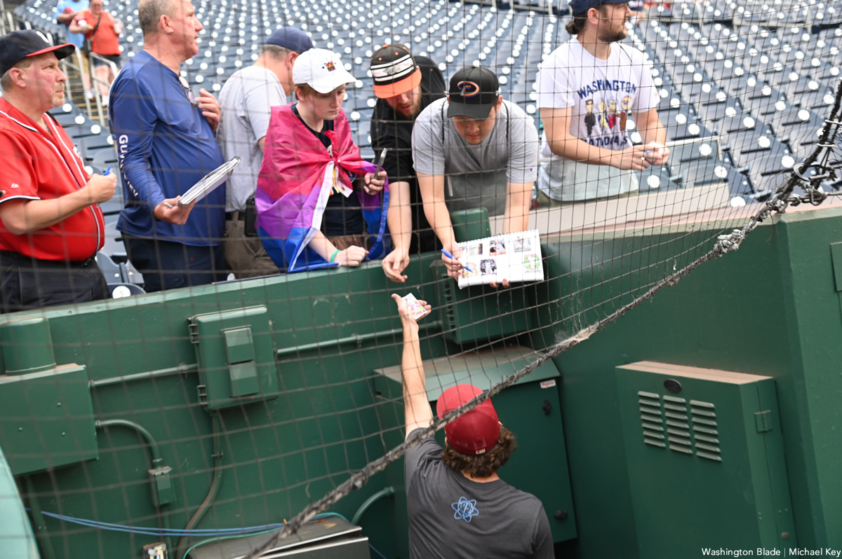 Former Speaker Pelosi throws out first pitch at Nationals' Pride night -  WTOP News