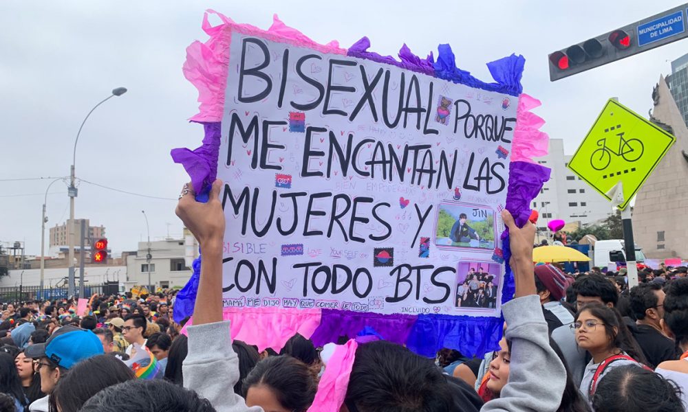 Lima Pride march participants send message to Peruvians