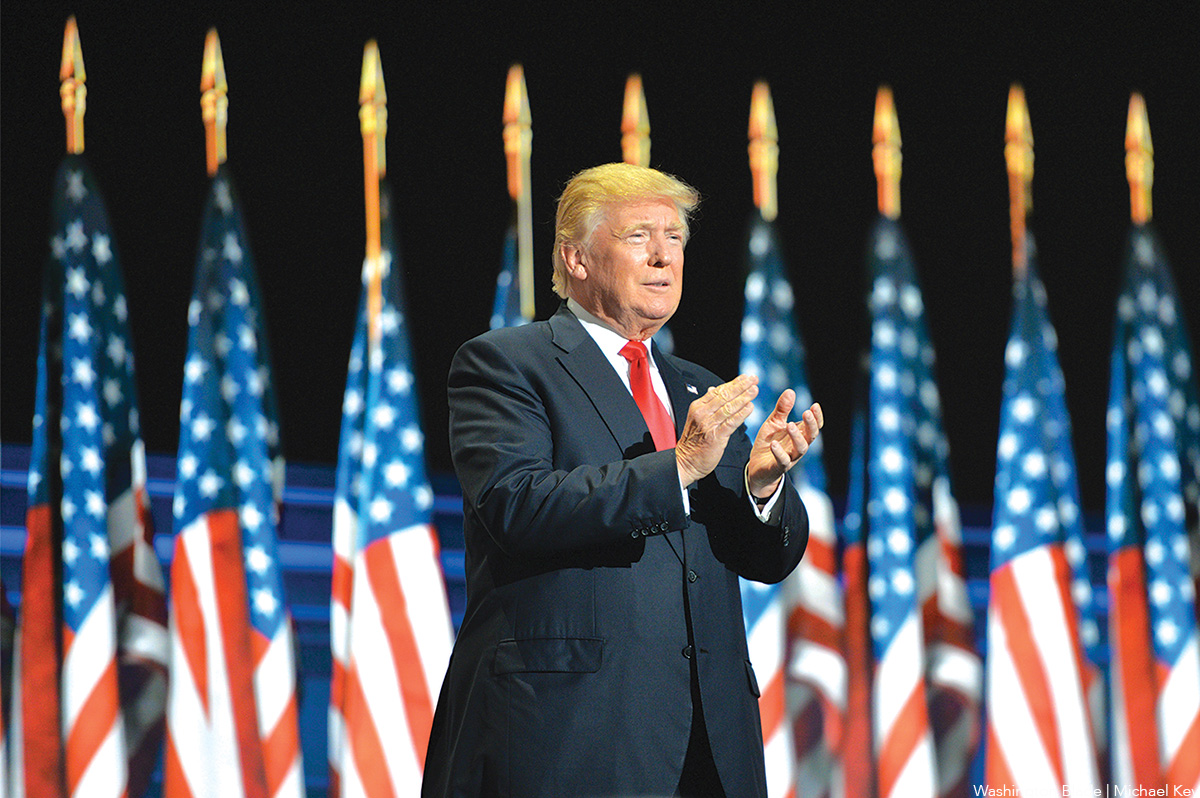 Trump repeats anti-trans attack on Democratic Senate candidate Annie Andrews