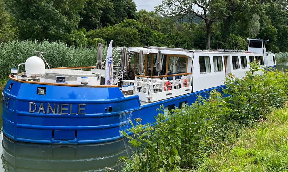 Traveling by barge through France
