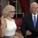 Krysten Sinema sworn in as senator by Mike Pence with law book instead of bible